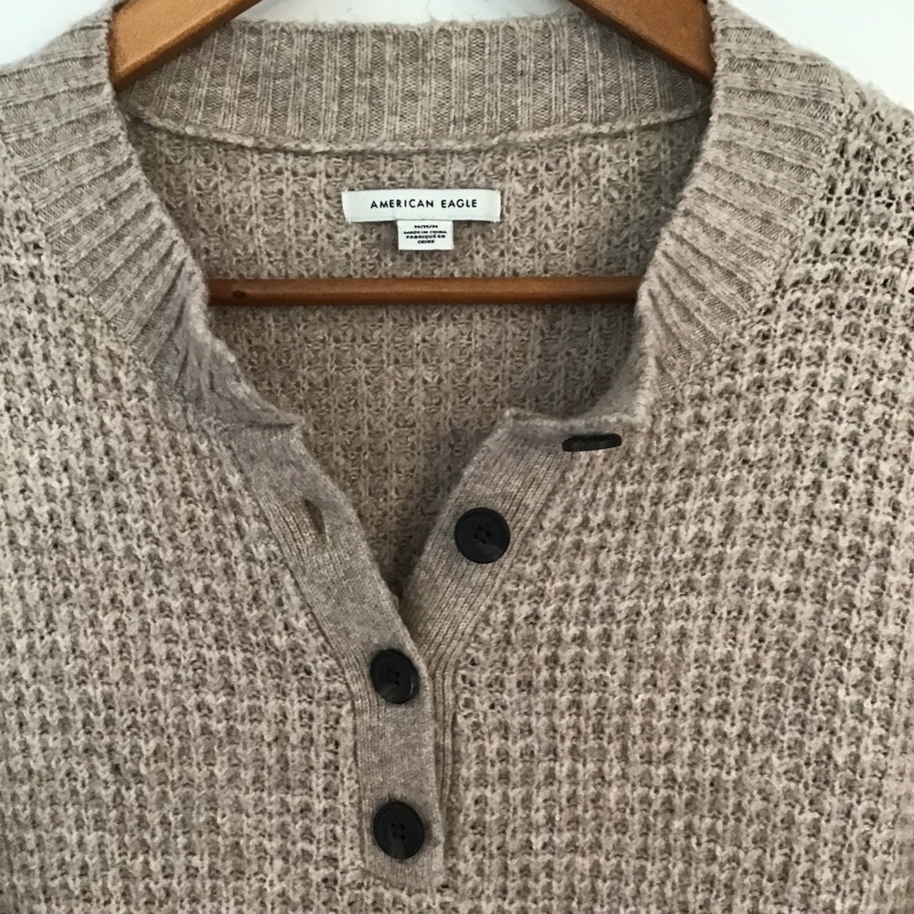 American Eagle Henley Sweater Dress - Picture 5 of 7